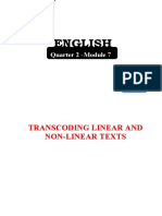 English: Transcoding Linear and Non-Linear Texts