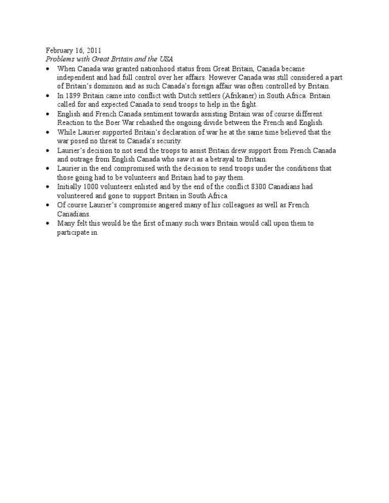 History Notes-February 16,2011 | PDF