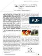 Simplified Rate Expression For Palm Kernel Oil (PKO) and Methanol Alkali Catalyzed Transesterification Reaction