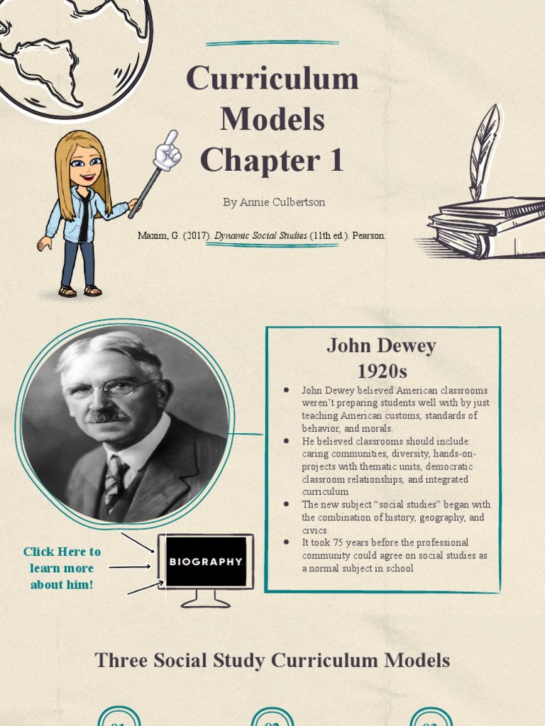 Social Studies Curriculum Models Explained | PDF | John Dewey | Curriculum