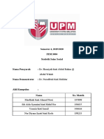 Semester 4, 2019/2020 FEM 3004 Statistik Sains Sosial: Abdul Wahab