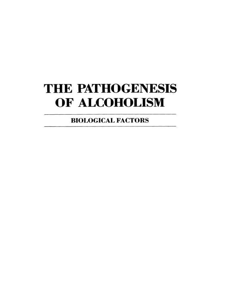 Biological Factors Of Alcoholism