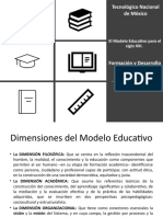 Modelo Educativo Tecnológico Nacional México siglo XXI