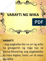 Varayti NG Wika