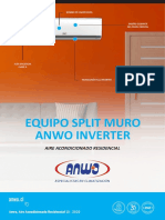 Original Ficha Split Anwo Inverter 2020 