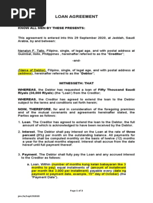 LOAN AGREEMENT