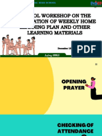 Pink Yellow and Teal Illustrative Values Home Learning Routine Education Presentation PDF