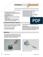 Direct Insert Type Level Switches: Features