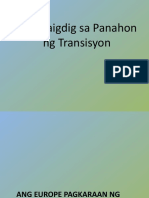 Ang Daigdig Sa Panahon NG Transisyon