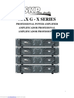 Max G - X Series: Professional Power Amplifier Amplificador Profesional Amplificador Profissional