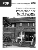 Protection For Hand Eczema: Department of Dermatology