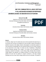 Increasing Income For Communities in Lubuk Kertang Village Through Village-Based Business Enterprises (Bumdes) Based On Mangrove Ecotourism