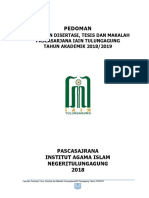 PEDOMAN Disertasi Tesis Makalah 2018 PDF