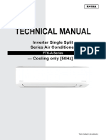 Inverter Single Split FTK-A - Technical Manual PDF