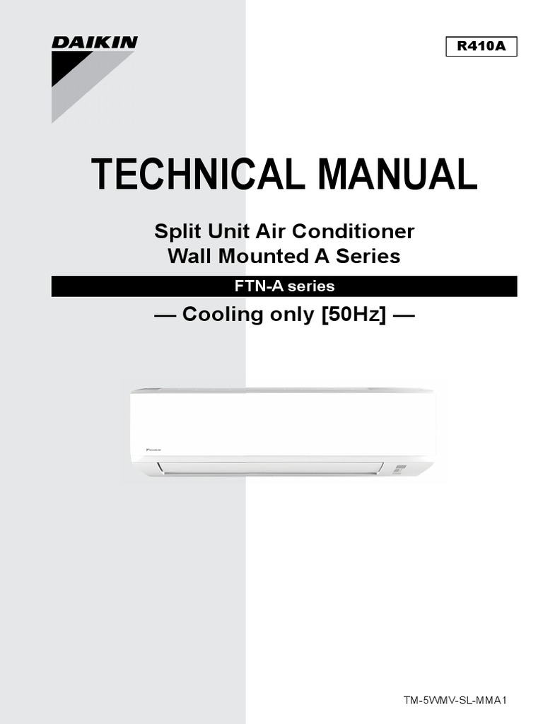 Daikin FTN-A Series Technical Manual | PDF | Air Conditioning | Pipe ...