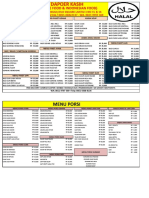 Daftar Menu PDF