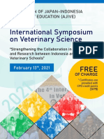 First Announcement The 5th Int'l Symposium On Vet Science - AJIVE 2021