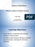 Lecture - Vibration Isolation & Absorber