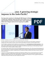 Evan A. Laksmana: A Growing Strategic Impasse in The Indo-Pacific?
