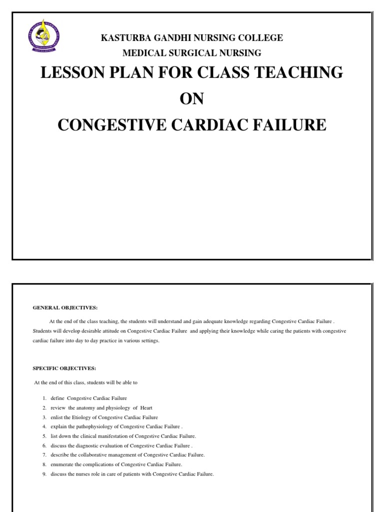 Nursing Management of Congestive Heart Failure | PDF | Heart Valve | Heart