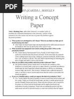 Writing A Concept Paper: Eapp Quarter 1: Module 9