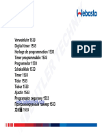 Webasto Timer Oval 1533 Operating Instructions