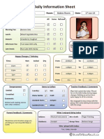 Daily Information Sheet: Maya Babies Room 17-Jan-14