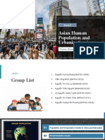 Asian Human Population and Urbanization Issue: Group 6