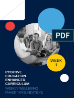 Week 1: Positive Education Enhanced Curriculum