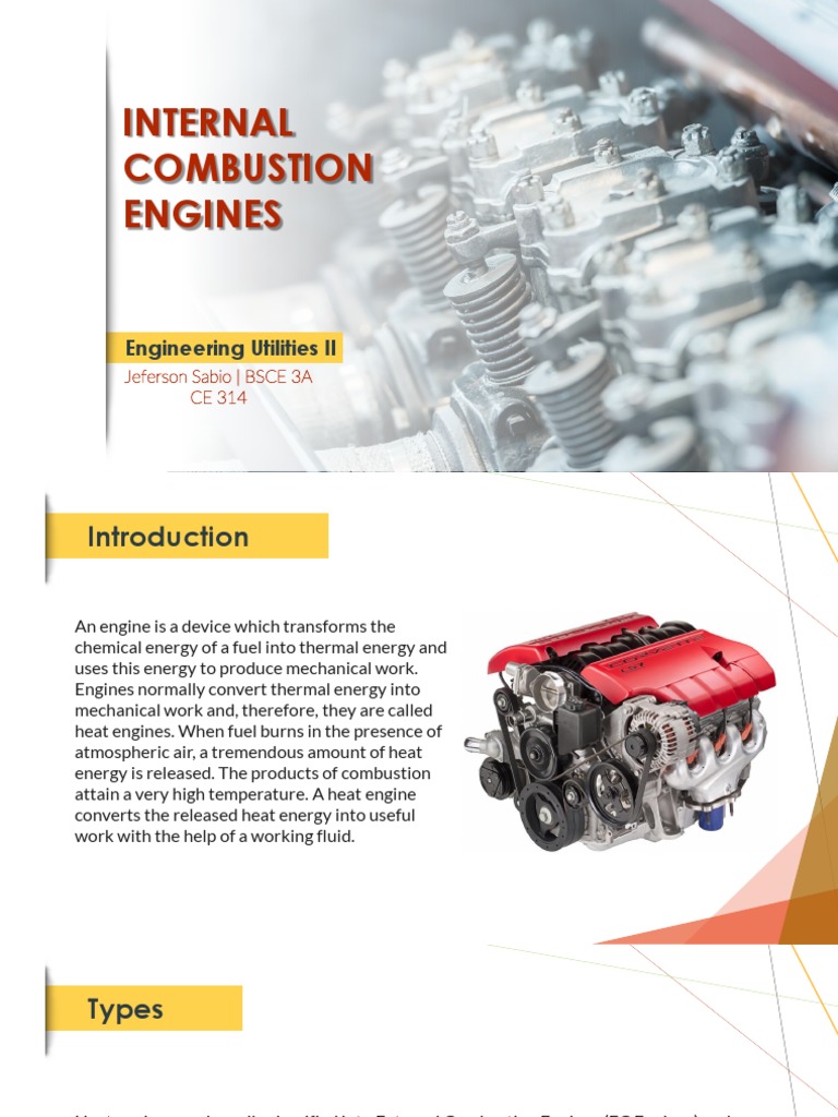 Internal Combustion Engines Overview | PDF | Internal Combustion Engine