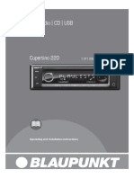 Blaupunkt Cupertino 220 Owners Manual