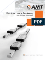 Miniature Linear Guideway: MSC Stainless Steel Series