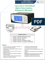 PC Interface With 21 CFR Software Dot-Matrix Printer Interface