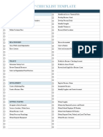 Business Startup Checklist Template: Item Description