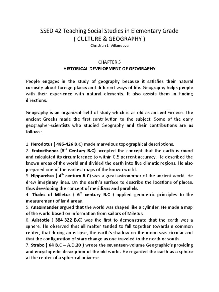 Geography Fact Sheet Chapter 5&6 PDF Geography Science