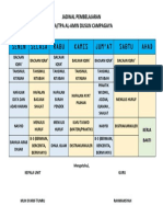 TK Al-Amin Jadwal Pembelajaran