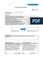 Planner Goal Setting Format