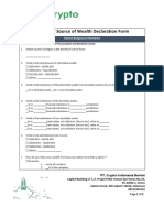 Customer Source of Wealth Declaration Form: General Background Information