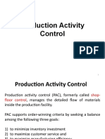 Production Activity Control