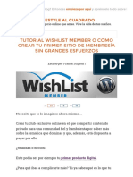 Tutorial WishList Member_ objetivo, tu primer sitio de membresía