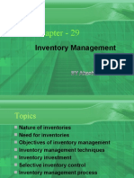 Chapter - 29: Inventory Management