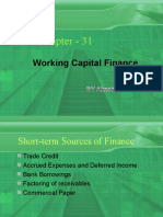 Chapter - 31: Working Capital Finance