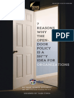 SNS_7 Reasons why the open-door policy is a bad idea for organizations