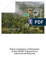 Malaysia: Report On Summary of Information On How REDD+ Safeguards Are Addressed and Respected
