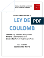 Ley de Coulomb