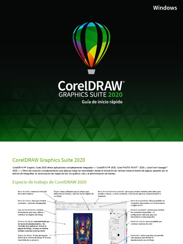 Guía De Inicio Coreldraw Graphics Suite 2020 Pdf Código Qr