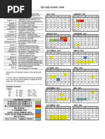 2021-22 Evsc Calendar | Pdf | Academic Term | Schools