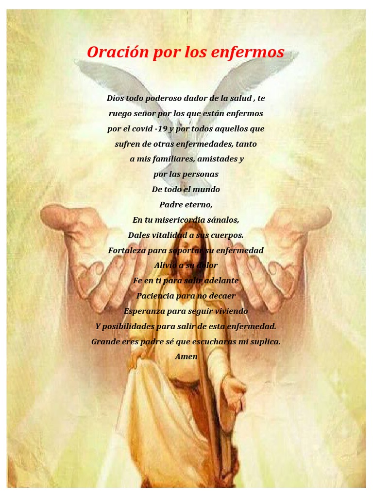 Oración Por Los Enfermos | PDF | Salud y bienestar