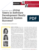 Does Involving Users in Software Development Really Influence System Success
