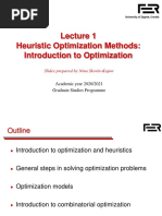 Lecture 1 - Introduction To Optimization PDF